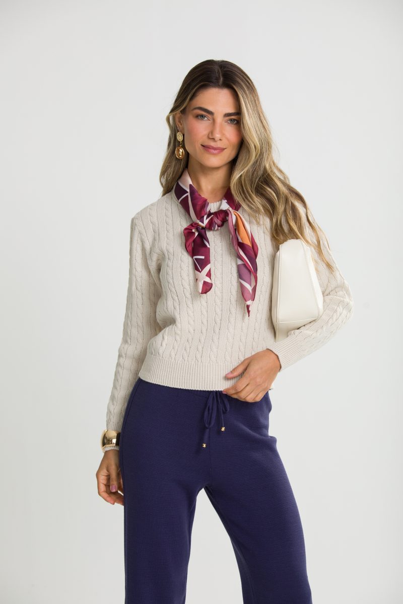 1246 Blusa Suéter Trança - 1246 - 1246