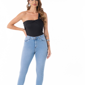 CALCA FEM. CIGARRETE LIPO - AZUL CLARO