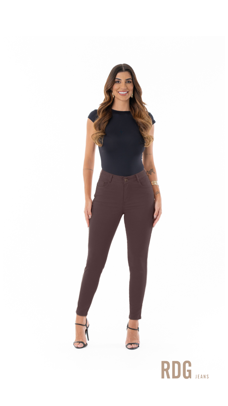 CALCA FEM. CIGARRETE - MARROM - CF22088 32 1 u5mWGFktquDu6eL